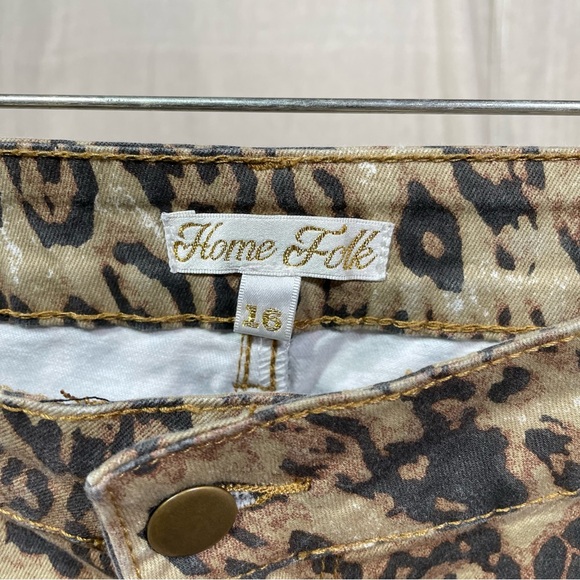 Home Folk Animal Print Embroidered Jeans - Picture 3 of 5